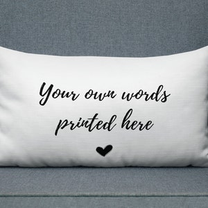 Custom Text Pillow, Personalized Pillows, Personalized Pillow, Custom Pillow For Gift, Custom Quote Pillow, Personalized Gift, Custom Gift