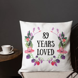 89 anni amati, Regali femminili per 89 anni, Regali per l'89esimo compleanno per le donne, 89 e favoloso, 89 idee regalo di compleanno, Regali personalizzati per la nonna