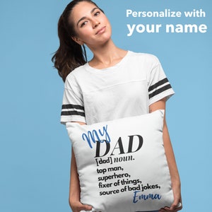 Travesseiro personalizado do pai, travesseiro personalizado do pai, presente do dia dos pais, melhor travesseiro do pai, travesseiro do vovô, presente de aniversário do pai, presente personalizado do pai
