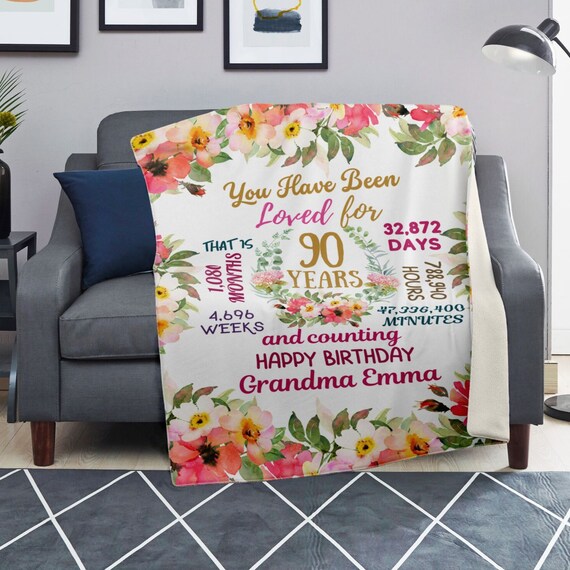Coperta Morbida In Pile Per Nonna - 127x152 Cm, Regalo Con Frase Dolce Per Compleanno O Natale