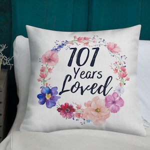 101 Geburtstagsgeschenke für Frauen, 101 Geburtstagsgeschenk, 101 Jahre alte Frau, 101 und fabelhaft, werfen Sie Kissen Sie, 101 Meilenstein-Geburtstagsgeschenk