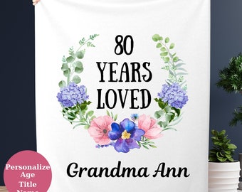 Coperta da donna per 60° compleanno, 127 x 152,4 cm, decorazioni per il 60