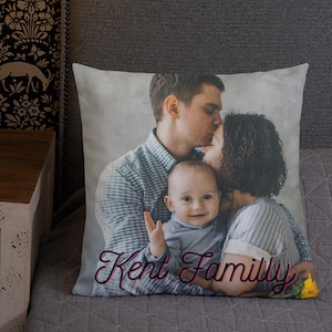 Custom Photo Pillow Case and Insert, Picture Personalized Throw Pillow Canvas, Home Décor Housewarming Gifts, Photo Pillows, Picture pillow