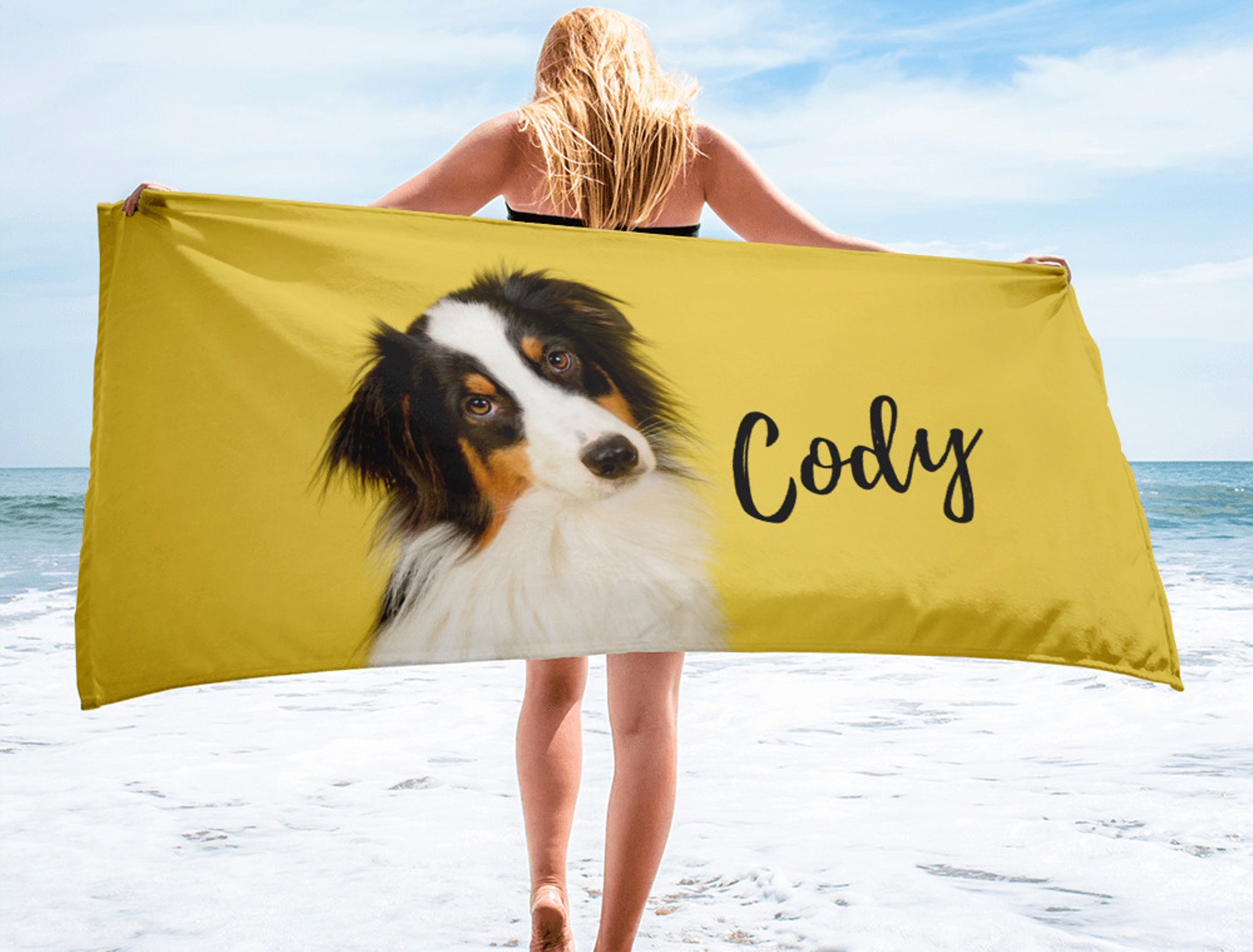 Custom Beach Towel Personalized Beach Towel Custom Photo Etsy Australia