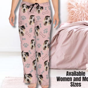 Custom pajamas pants with photo, Custom Dog Photo Pajamas, Custom Pet Photo Pajamas, Personalized pet pajamas, Custom Your Pet Face Pajamas