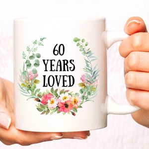 60th Birthday Gifts For Women, 60th Birthday Mug, 60 Years Old Female Birthday Gift Ideas, Personalized Gift For Grandma, Custom Grandma Mug