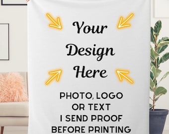Coperta personalizzata con foto, coperta personalizzata con logo, coperta personalizzata con foto, coperta commemorativa personalizzata, regalo di anniversario, regalo personalizzato per coppie