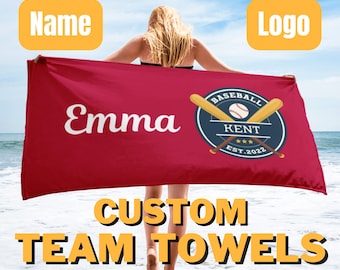 Customized Team Towel, Sport Team Towel Personalized, Personalized Team Gift, Graduation Towel, Sport Towel, Personalized Team Towel