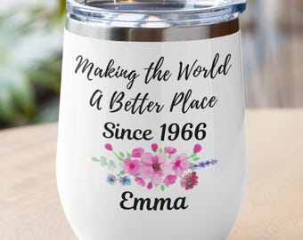 Custom 50th Birthday Tumbler With Name for Women, Personalized 50th Birthday Tumbler, Gift for 50th Party, Unique 50th Birthday Gift for Her