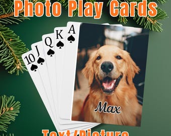 Photo Playing Cards, Custom Playing Cards, Custom With Your Photo Or Design, Custom Pet Picture Poker Cards