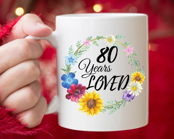 Regali per l'80 compleanno per le donne, regalo per una donna di 80 anni, 80  anni amati, tazza da caffè personalizzata regalo per l'80 compleanno per la  nonna Nana Mimi -  Italia