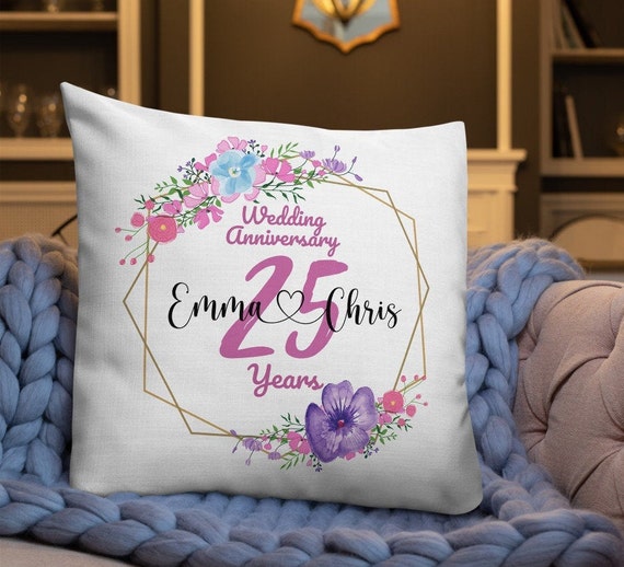 Wedding top anniversary pillow