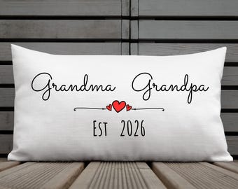 Regalo para nuevos abuelos, almohadas para abuelos, almohada para revelar el embarazo de los nuevos abuelos, regalo para nuevos abuelos, almohadas personalizadas