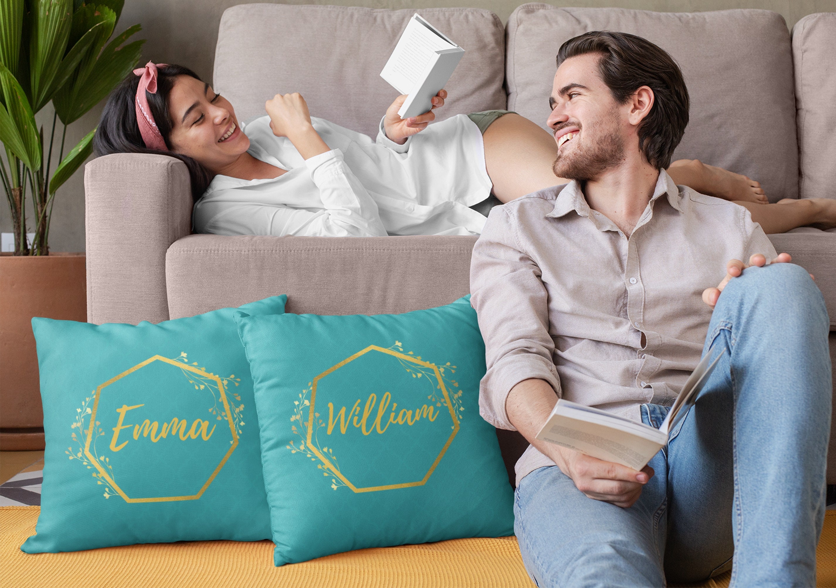 Name Pillow Covers With Insert Custom Pillows Custom Name Etsy