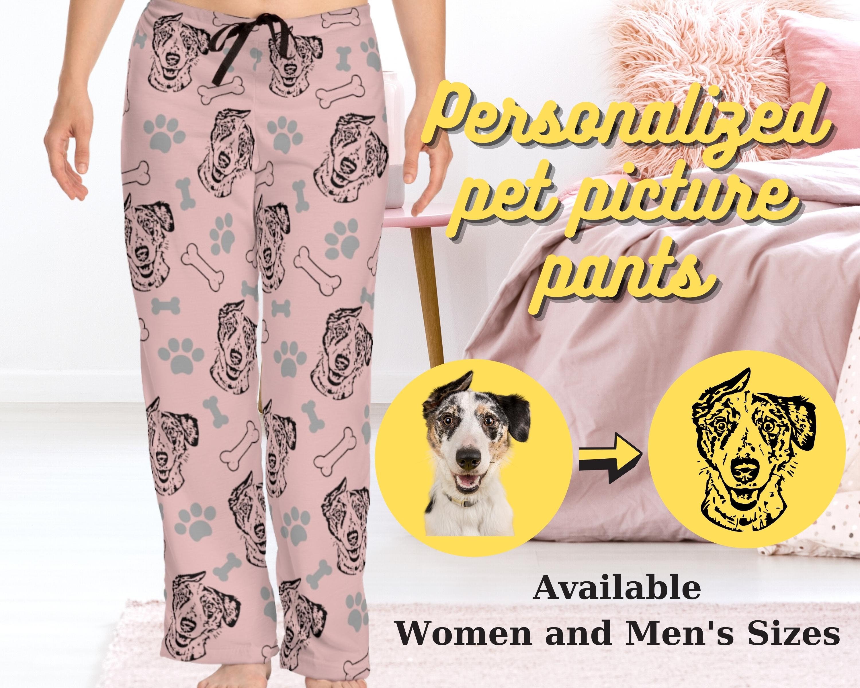 Custom dog print pajamas sale