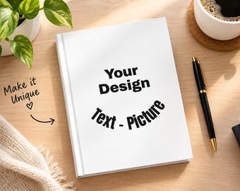 Custom Photo Journal, Personalized Hardcover Diary, Full Wraparound Print
