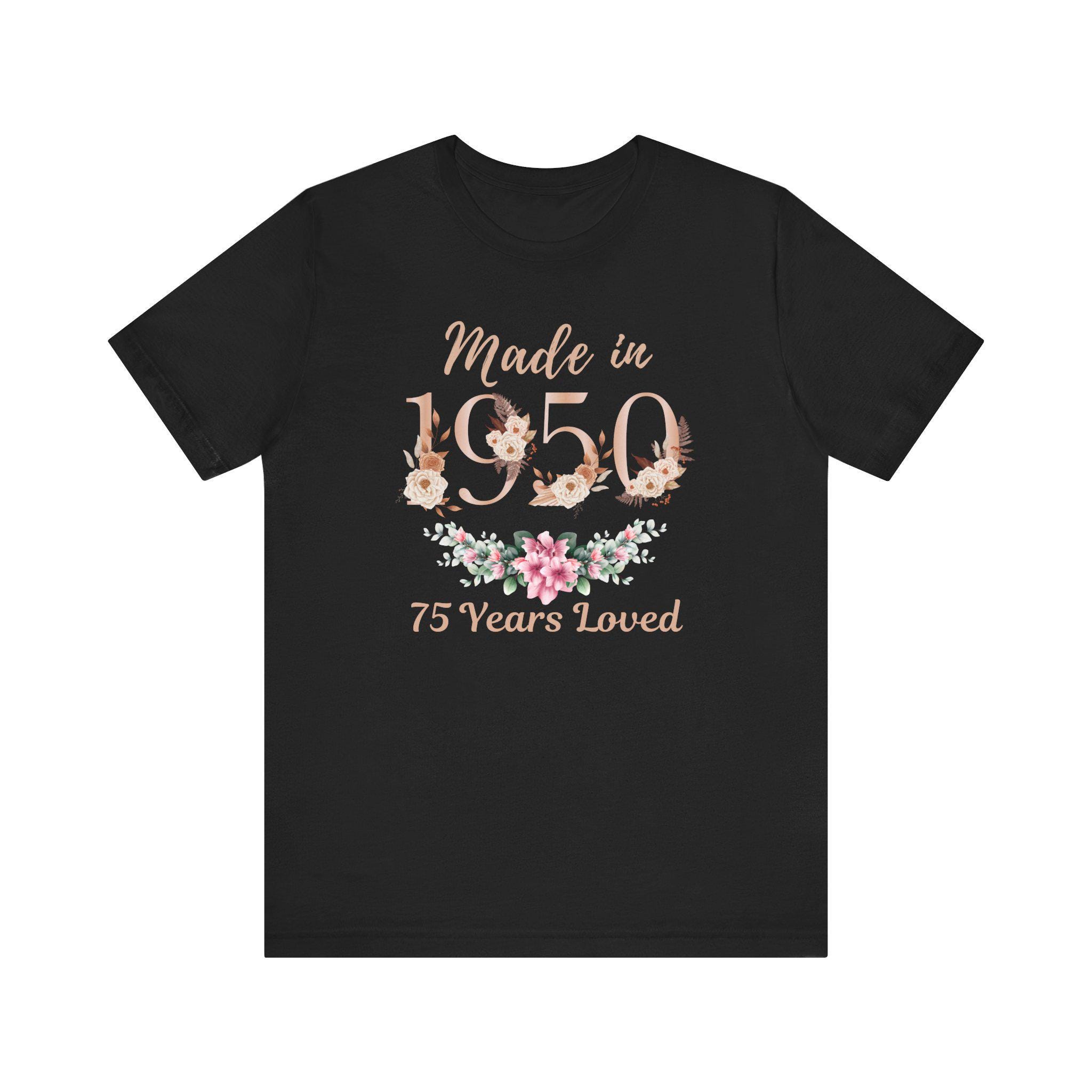 'Awesome Since 1950' 75th Birthday T-Shirt For Men - Custom Year, Variety Of Colors & Sizes