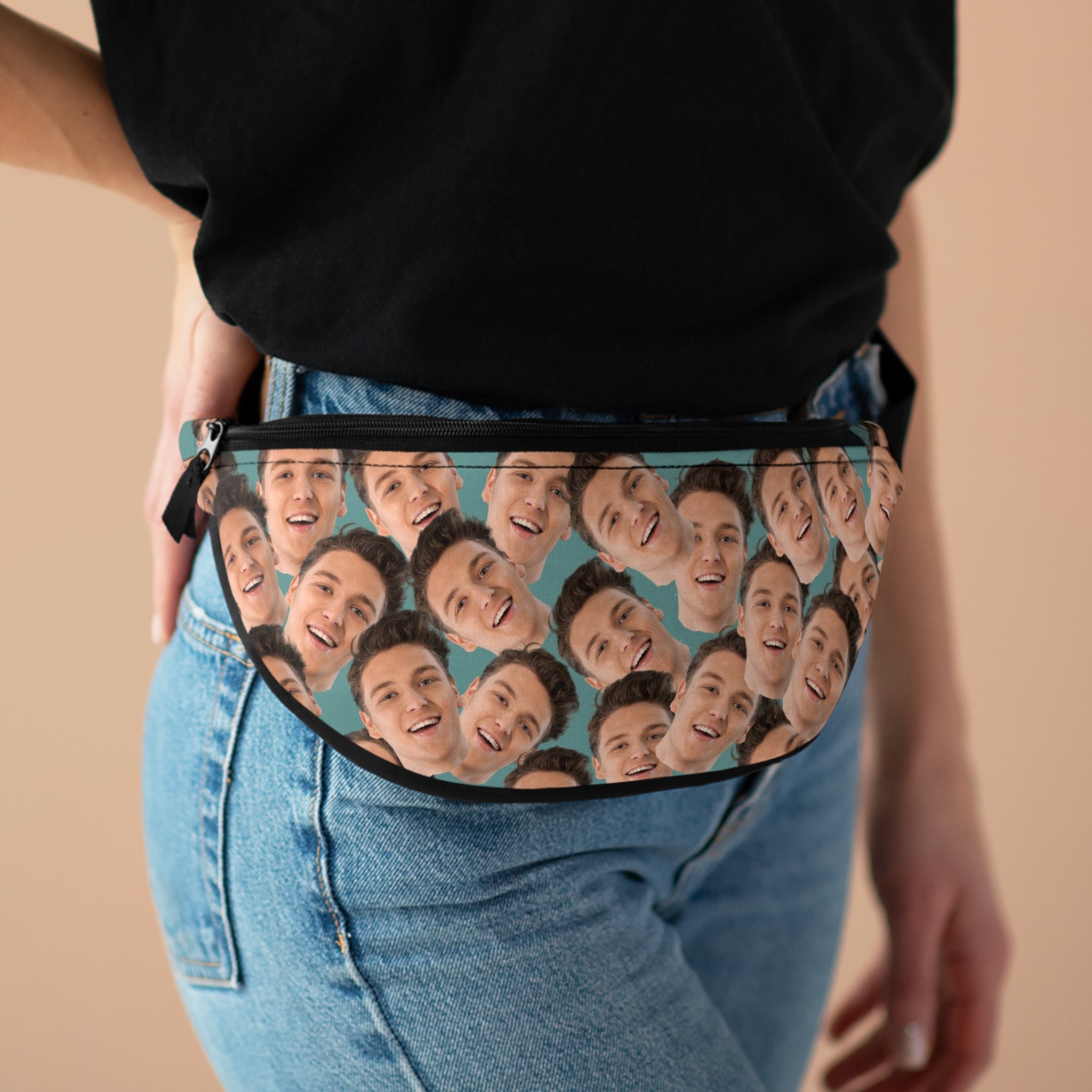 Custom Photo Fanny Pack | Personalized Funny Faces Belt Bag | Custom Picture Fanny Pack | Unique Friend Gift | Fanny Pack for Men