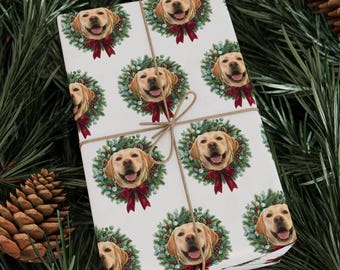 Custom Pet Photo Wrapping Paper, Custom Photo Gift Wrapping Paper, Birthday Gifts Wrapping Paper, Christmas Pet Owner Gift Photo Paper