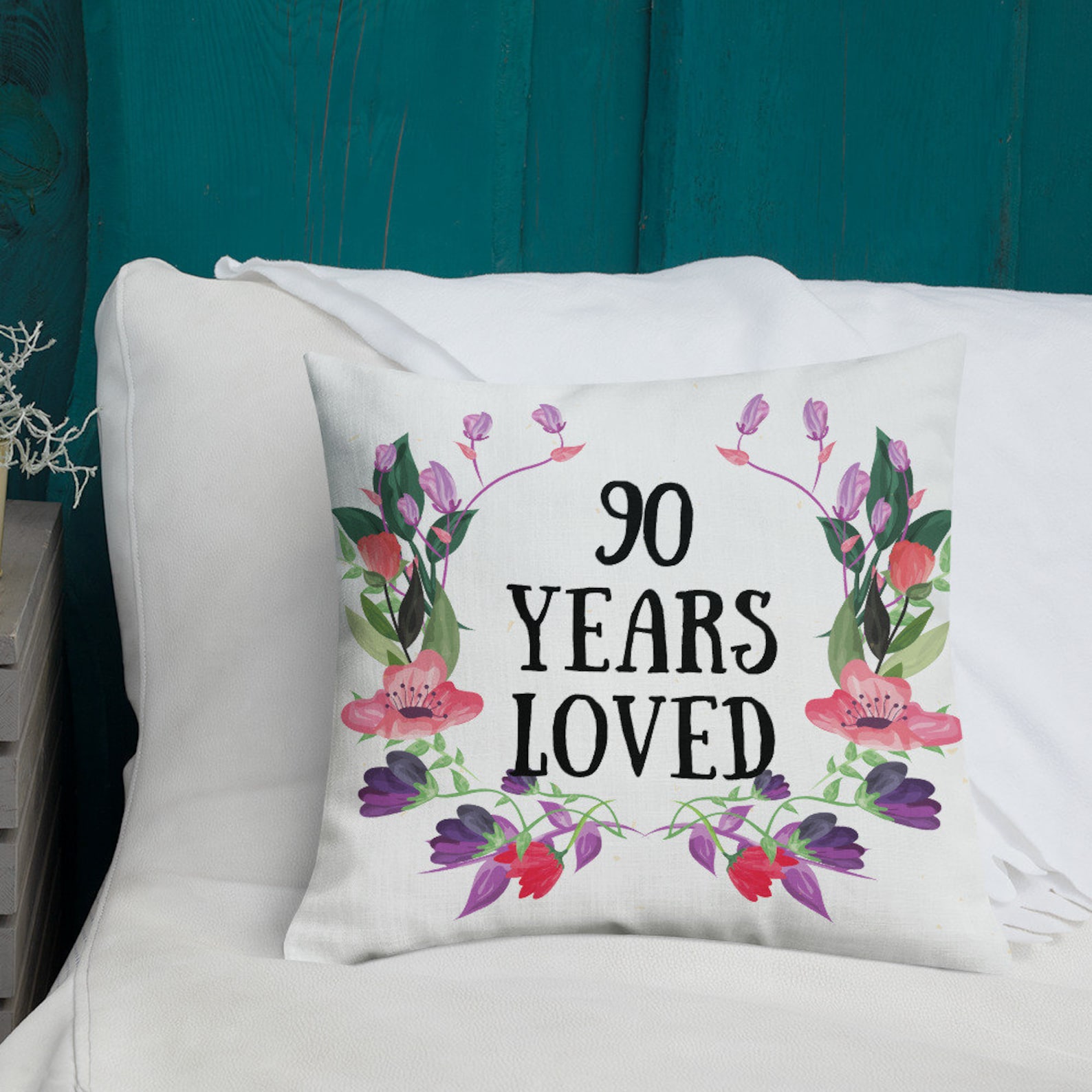 90 Years Loved 90 Year Old Female 90th Birthday Gifts For | Etsy