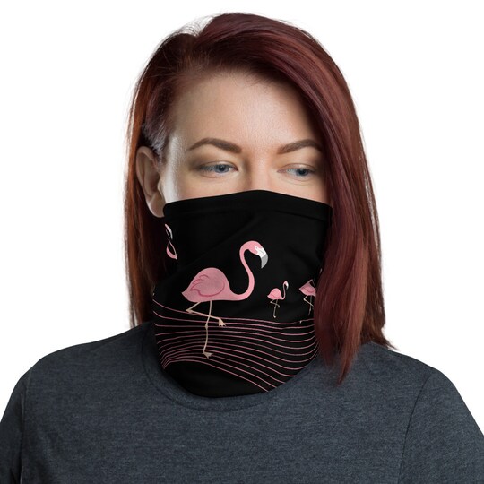 Flamingo Face Mask, Flamingo Neck Gaiters, Neck gaiter women, Gaiter scarf