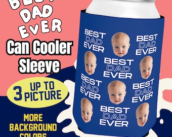 Personalized Father&#39;s Day Gift, Custom Can Cooler Sleeve, Custom Can Cozy Gift for Dad, Durable Can Hugger, Best Father&#39;s Day Gift from Kids