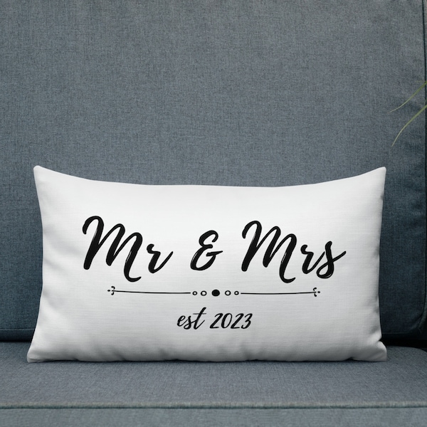 Mr and Mrs Pillows Etsy