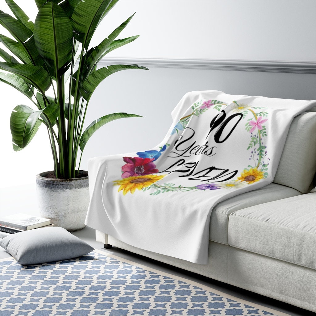 Coperta Morbida In Flanella Per Nonna 'Wonderful Grandma' - Regalo Di Compleanno O Natale - 127x152 Cm