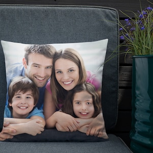 Photo Pillow, Personalized Photo Throw Pillow, Custom Pillows, Custom Name Pillow, Personalized Pillow Case and Insert, Custom Photo Pillow