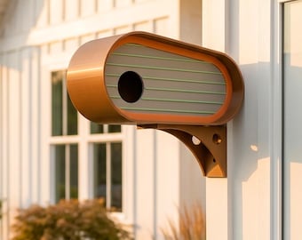 Mid-Century Birdhouse "The Oransa" | Mid Century Modern Garden Art