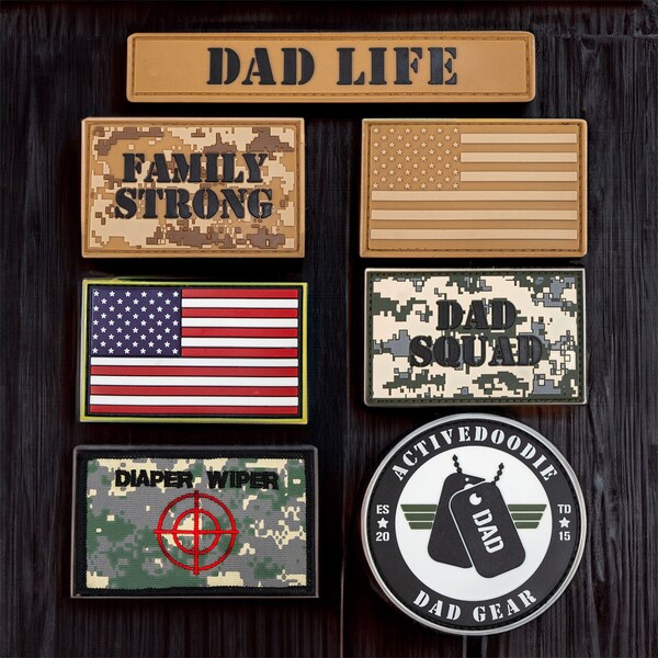 Dad Velcro Patch Etsy