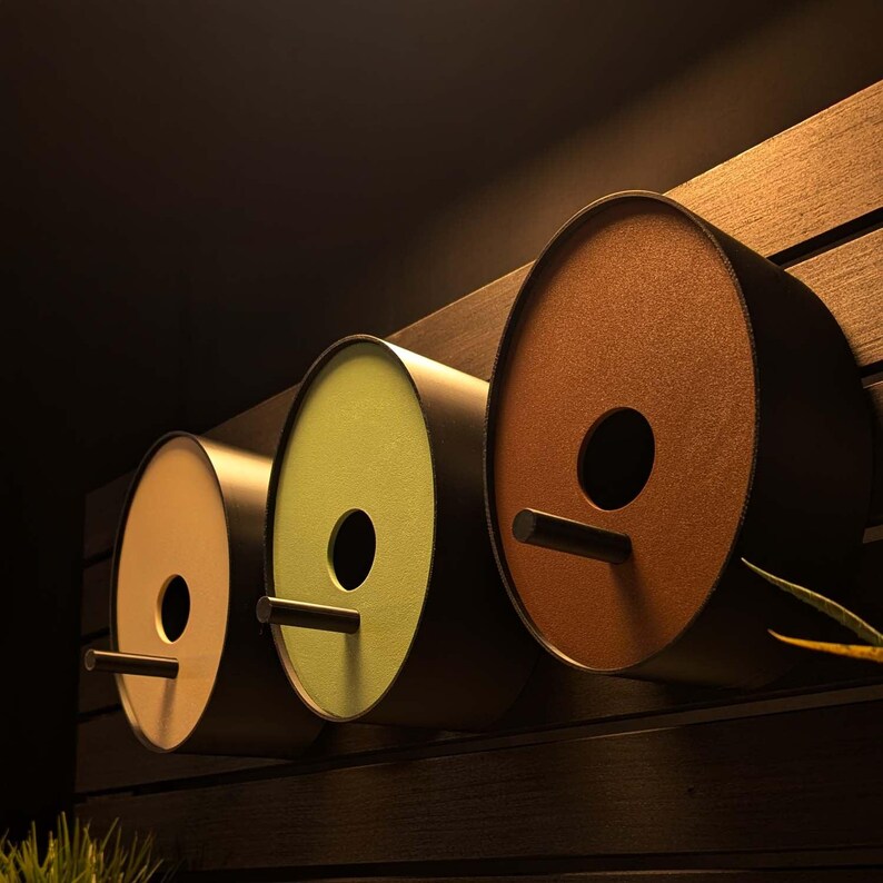 Modern Birdhouse | Ellipse Earth Tones