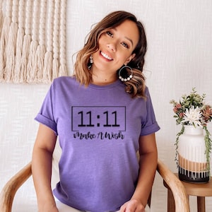 11:11 Camiseta Pide un Deseo. Unisexo. Tallas para adultos y jóvenes. camisas