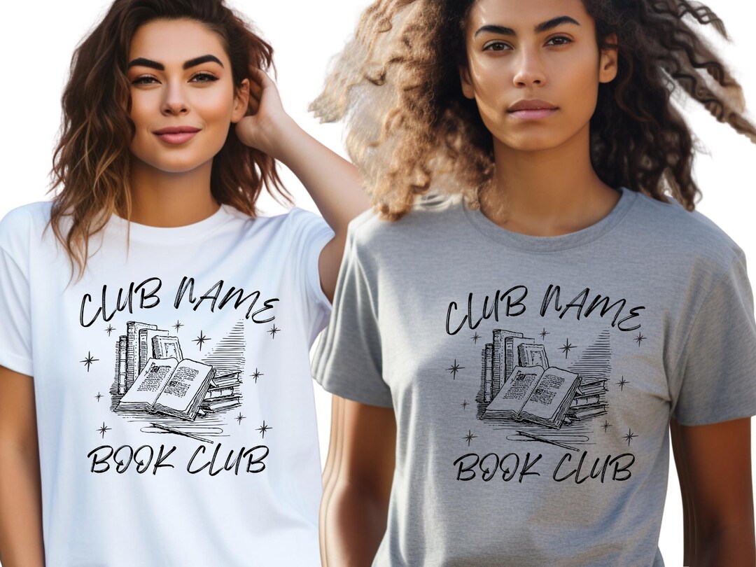 Personalized Book Club Shirts Custom Bookish Shirt Personal Gift for ...