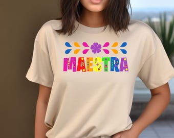Maestra tshirt, Teacher&#39;s t shirts,Teacher Appreciation gifts, Maestra, Regalos maestra de español, maestra bilingüe, Spanish Teacher tshirt