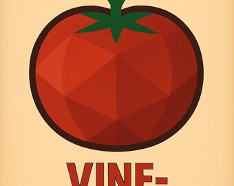 Tomato- Vine-ripened poster -instant download - kitchen art