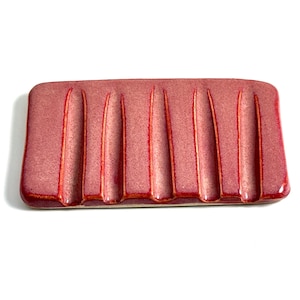 Pink soap dish