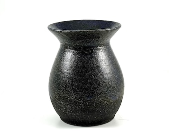 Black rustic vase