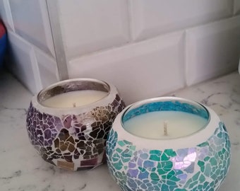 Handpoured Soy Mosaic Candle