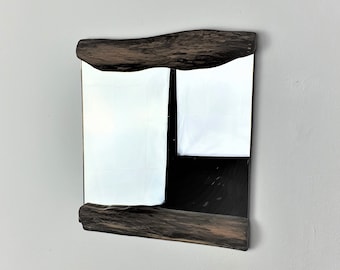 Mirror for Wall Decor Handmade Wooden Wall Mirror 35.5x30.5CM