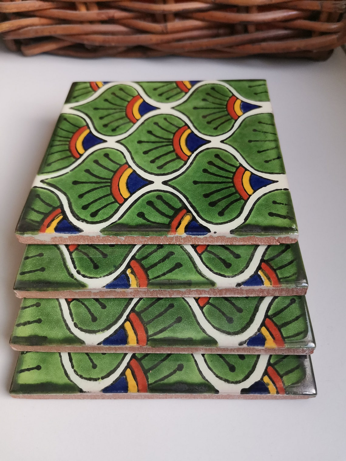 Ceramic coasters coasters set of 4 home decor Gift Etsy