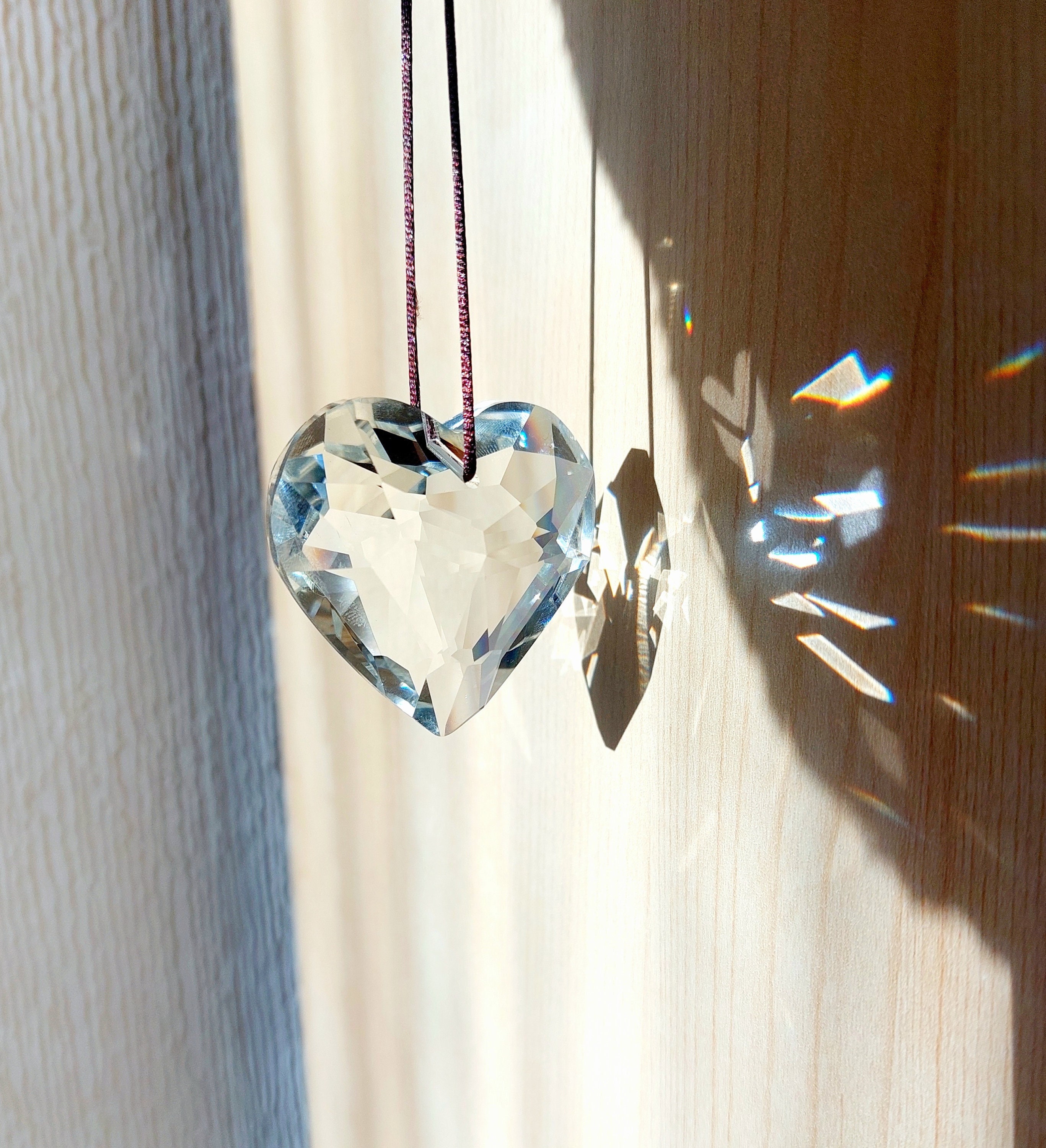 Crystal Suncatcher 4 Pack 40mm Clear Crystal Ball Prisms Pendant Suncatcher Hanging Drop Crystal Beads