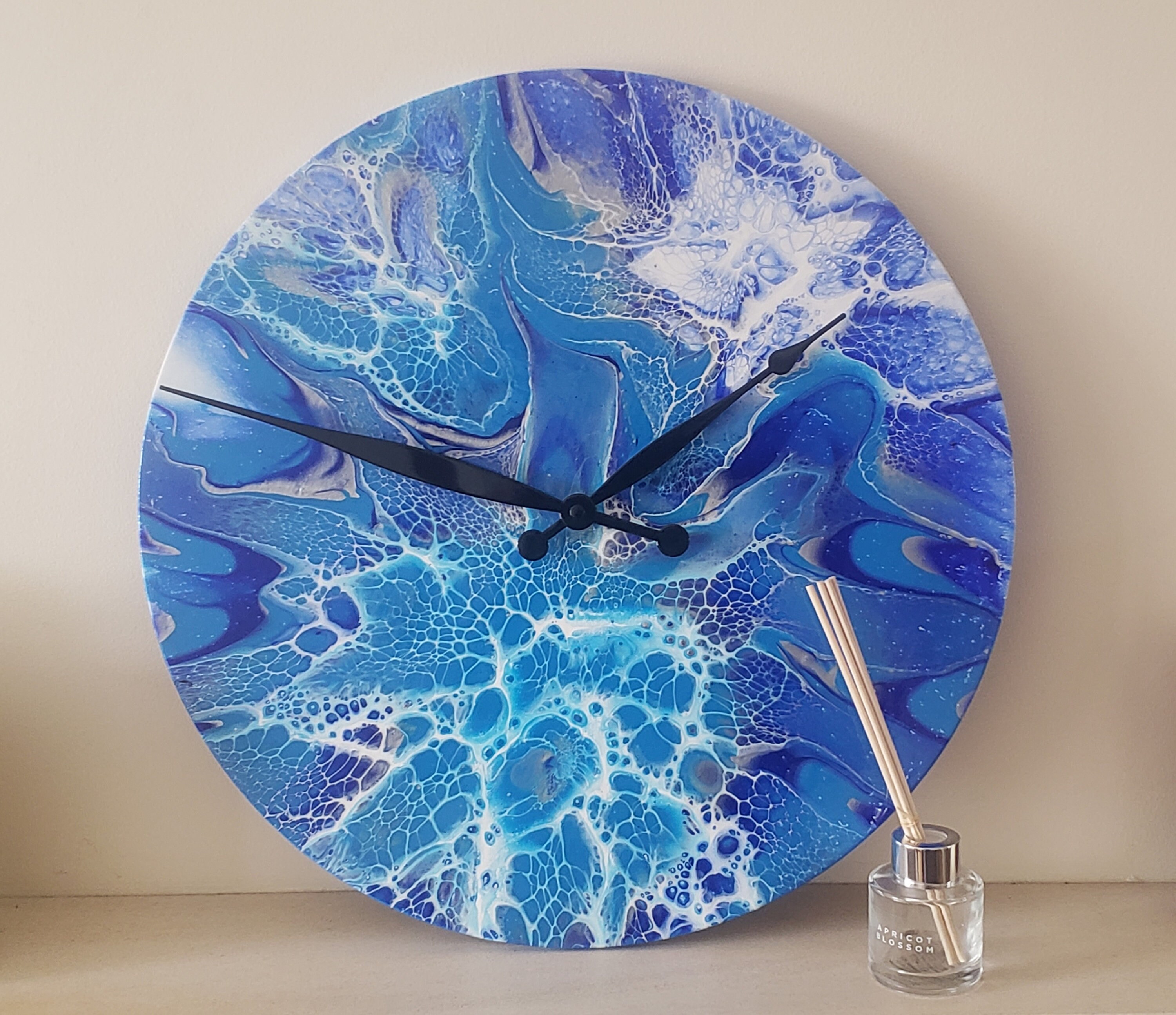 Contemporary Clock Modern Large Wall Clock Unusual Abstract Etsy UK