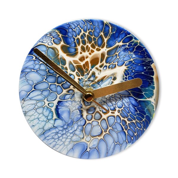 Abstract Wall Clock Etsy