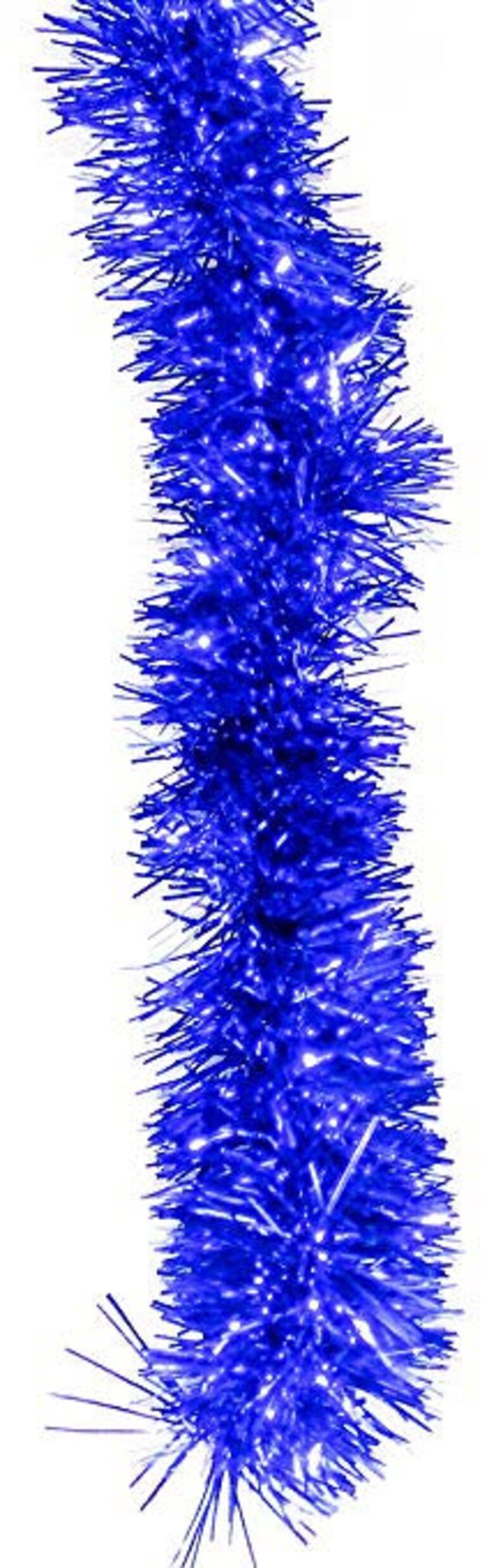 Blue Seasonal Holiday Tinsel Garland 25 ft Christmas New Etsy
