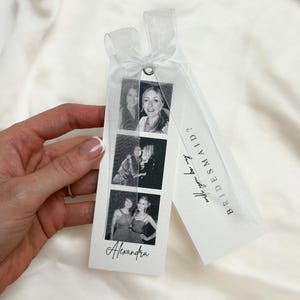 Personalised Bridesmaid Proposal Photo Strip Card, Maid of Honour Gift, Will You Be My Bridesmaid, Wedding Keepsake image 2