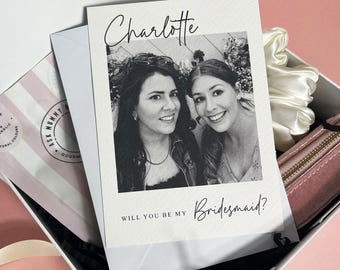 Personalised Bridesmaid Proposal Card, Personalised Will You be My Bridesmaid Card, Bridal Party Proposal, Maid of Honour Proposal