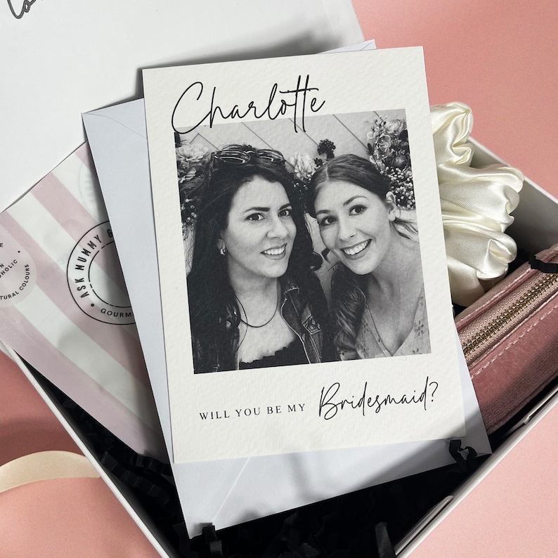 Personalised Bridesmaid Proposal Card, Personalised Will You be My Bridesmaid Card, Bridal Party Proposal, Maid of Honour Proposal image 1