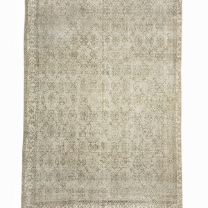 Oushak Rug, Turkish Rug, Turkish Carpet Rug, Bohemian Floor Rug, Vintage Rug, Decorative Floor Rug, Tribal Rug, 6,6&#39;&#39;x9,5&#39;&#39; Feet 202x290 cm