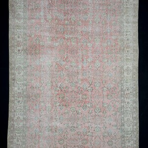 Turkish Rug,5.6&quot;x9,5&quot; Feet 172x289 Cm Vintage Oushak Carpet Rug,Chic Soft Color Turkish Floor Rug,Handmade Bohemian Carpet Rug,Large Rug.